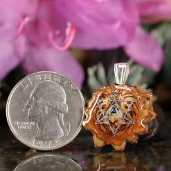 TEP Sterling Opal With Silver Merkaba