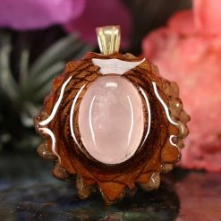 TEP Rose Quartz Pendants
