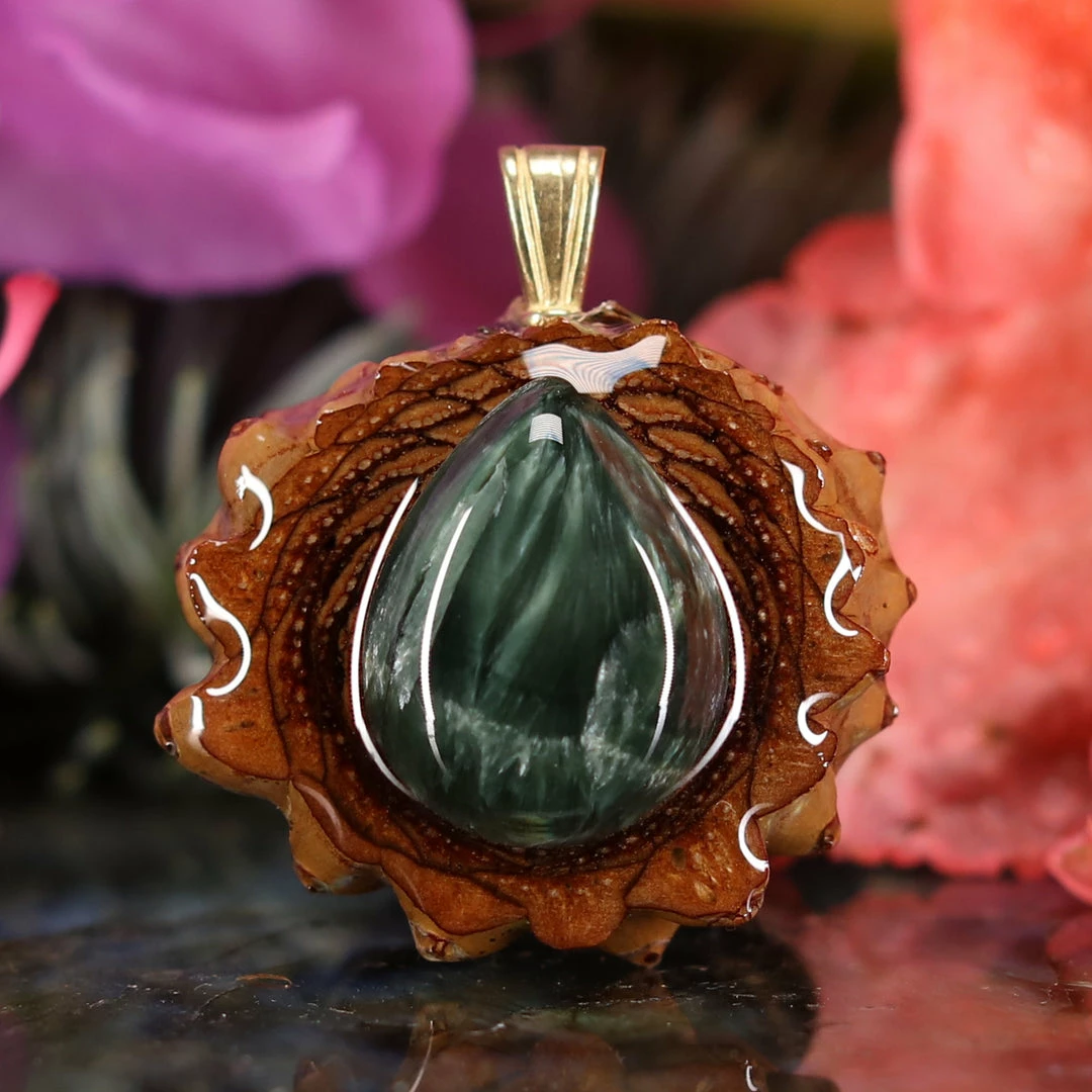 TEP Pendants Seraphinite 3 TEP Pendants Seraphinite