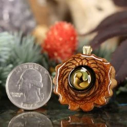 TEP Pendants Green Fume Implosion Glass