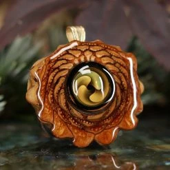 TEP Pendants Green Fume Implosion Glass