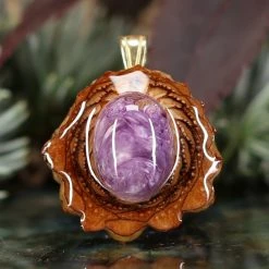 TEP Charoite Pendants