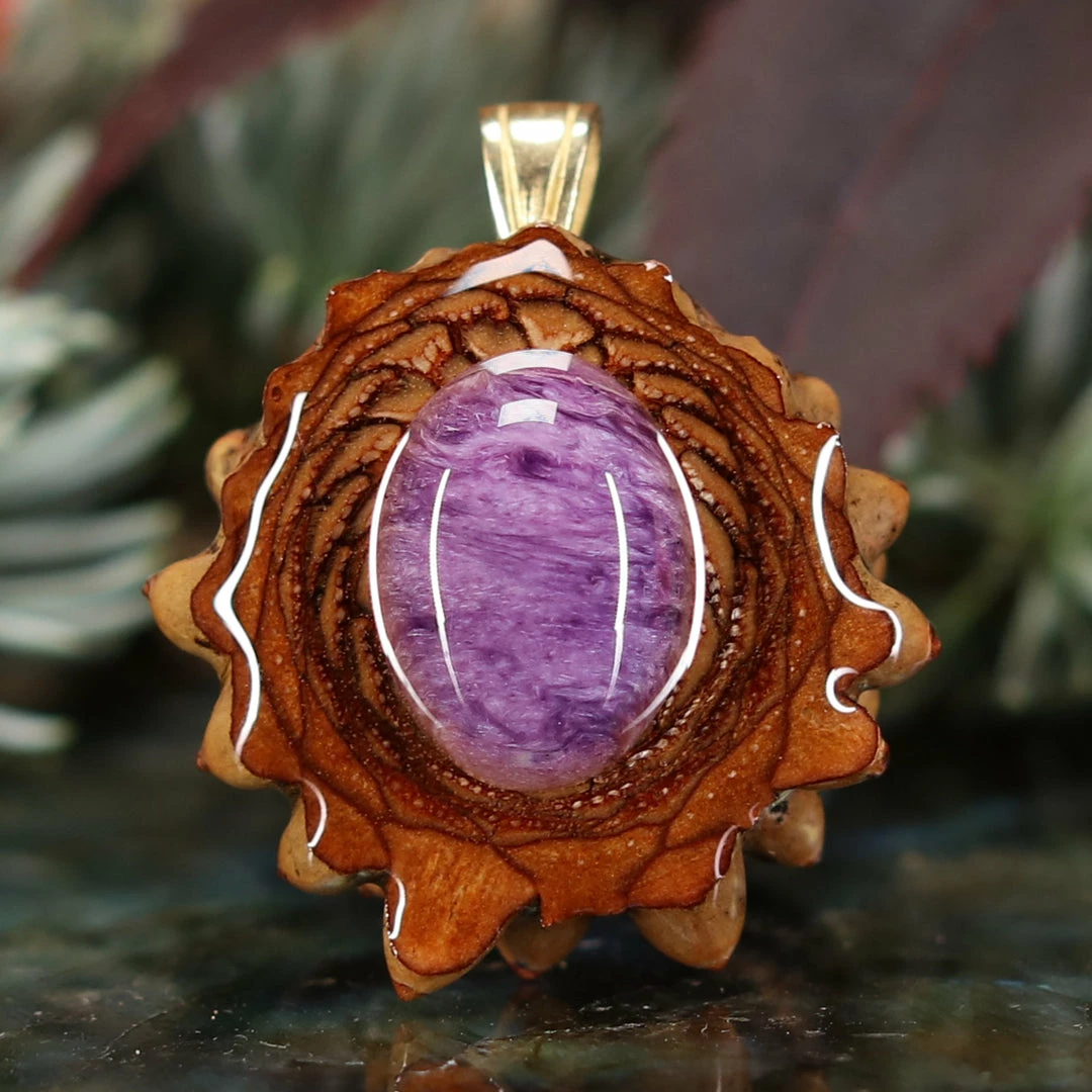 TEP Pendants Charoite 3 TEP Pendants Charoite