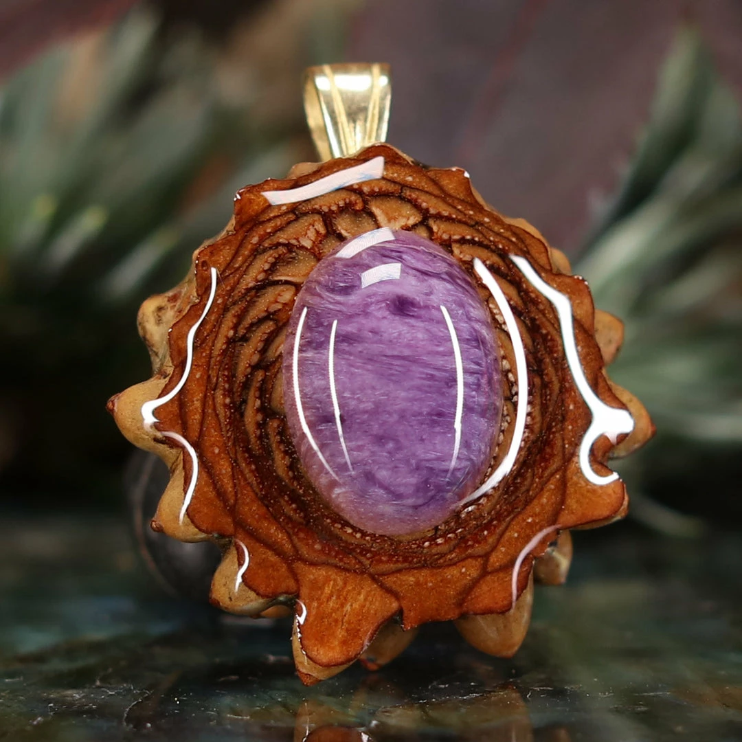 TEP Pendants Charoite 5 TEP Pendants Charoite