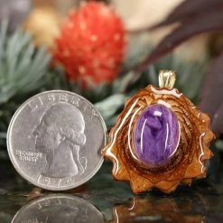 TEP Charoite Pendants