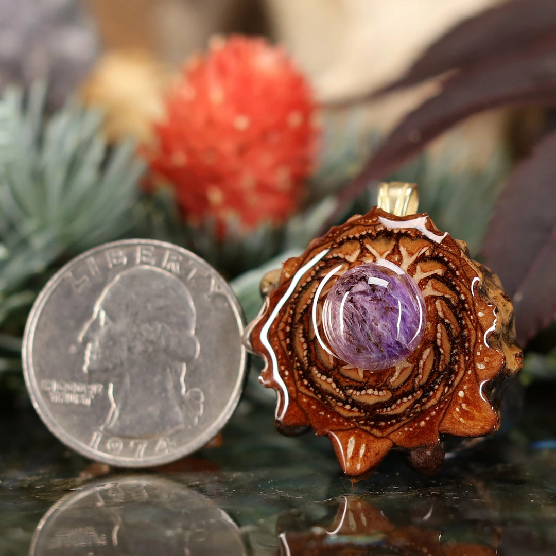 TEP Pendants Charoite 4 TEP Pendants Charoite