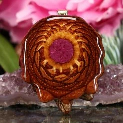 TEP Crushed Sugilite (Glows) Pendants