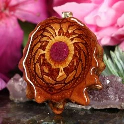 TEP Crushed Sugilite (Glows) Pendants