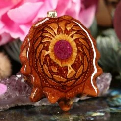 TEP Crushed Sugilite (Glows) Pendants 7 TEP Crushed Sugilite (Glows) Pendants