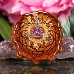 TEP Crushed Sugilite (Glows) With Silver Merkaba