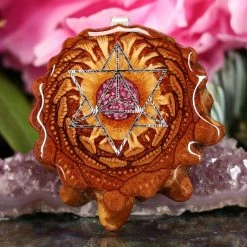 TEP Crushed Sugilite (Glows) With Silver Merkaba