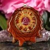 TEP Pendants Crushed Sugilite (Glows) With Gold Cube Of Metatron