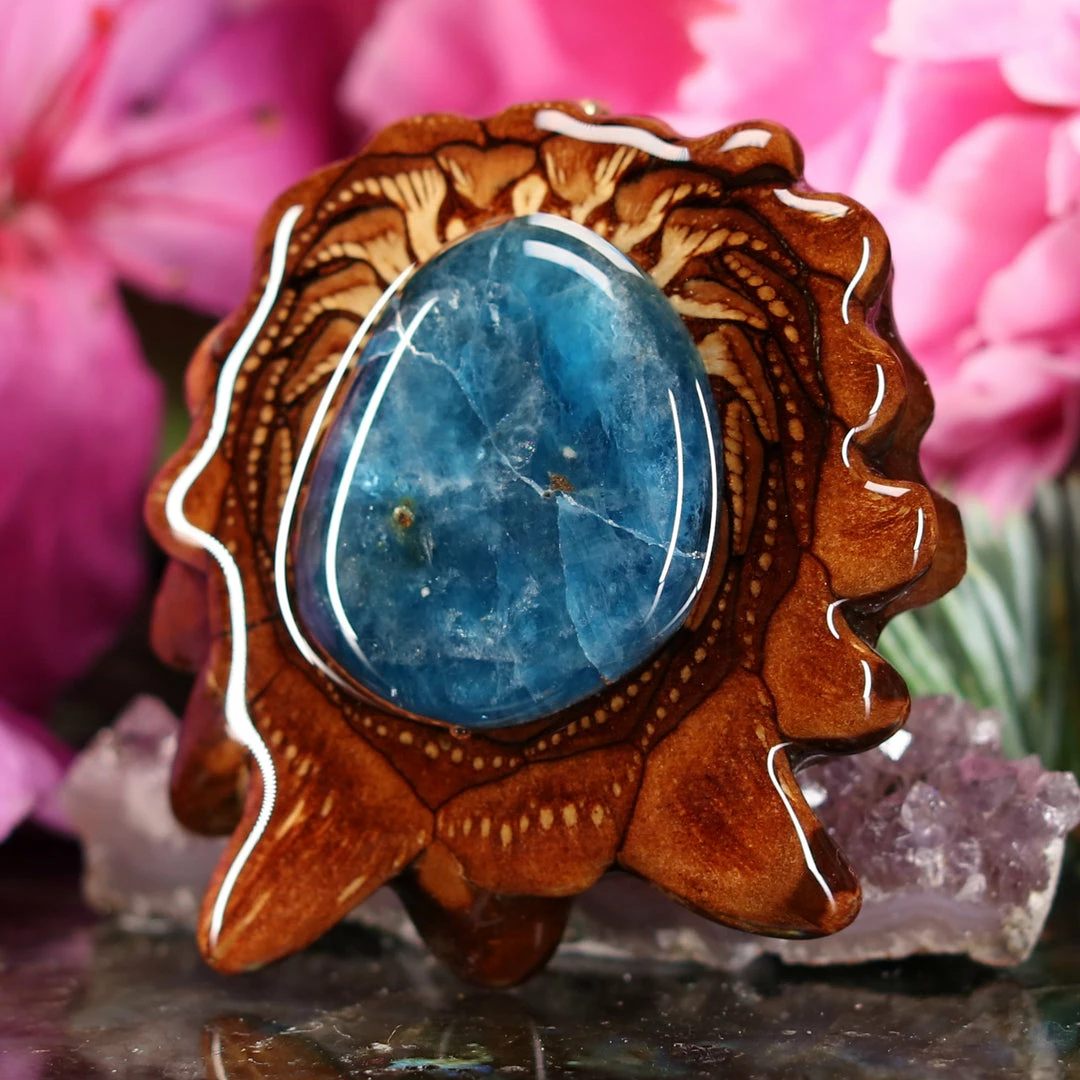 TEP Blue Apatite Pendants 4 TEP Blue Apatite Pendants