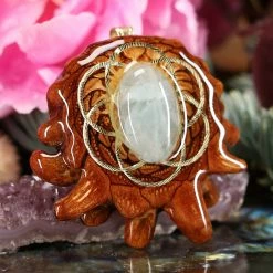 TEP Pendants Aquamarine With Gold Seed Of Life 7 TEP Pendants Aquamarine With Gold Seed Of Life