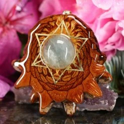TEP Aquamarine With Gold Merkaba