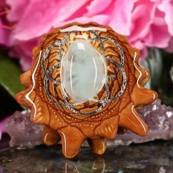 TEP Pendants Aquamarine With Silver Seed Of Life