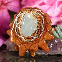 TEP Pendants Aquamarine With Silver Seed Of Life