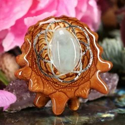 TEP Pendants Aquamarine With Silver Seed Of Life