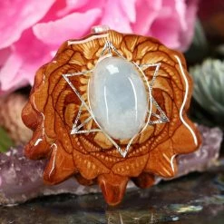 TEP Pendants Aquamarine With Silver Merkaba