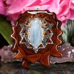 TEP Pendants Aquamarine With Silver 64 Star Tetrahedron