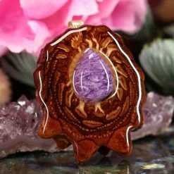 TEP Charoite Pendants