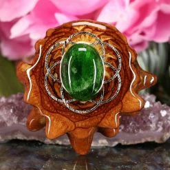 TEP Chrome Diopside With Silver Seed Of Life