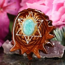 TEP Amazonite With Silver Merkaba