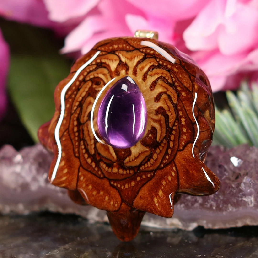 TEP Pendants Amethyst 4 TEP Pendants Amethyst