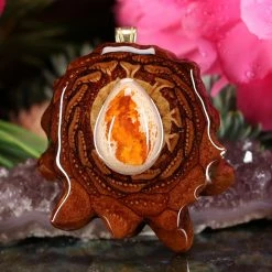 TEP Mexican Fire Opal Pendants