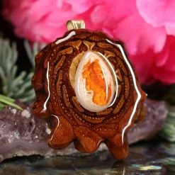 TEP Mexican Fire Opal Pendants 7 TEP Mexican Fire Opal Pendants