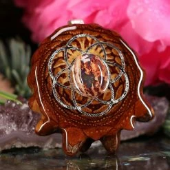 TEP Mexican Fire Opal With Silver Seed Of Life Pendants 7 TEP Mexican Fire Opal With Silver Seed Of Life Pendants