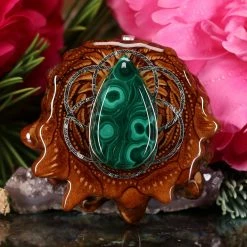 TEP Malachite With Silver Seed Of Life