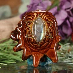 TEP Labradorite With Gold Merkaba