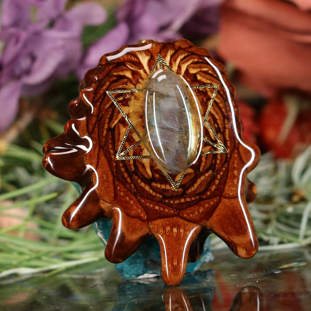 TEP Labradorite With Gold Merkaba 5 TEP Labradorite With Gold Merkaba