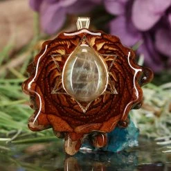 TEP Labradorite With Gold Merkaba