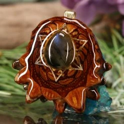 TEP Labradorite With Gold Merkaba