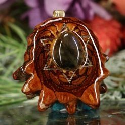 TEP Labradorite With Gold Merkaba