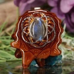 TEP Pendants Labradorite With Silver Seed Of Life
