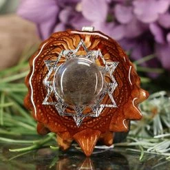 TEP Labradorite With Silver 64 Star Tetrahedron