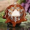 TEP Pendants Crazy Lace Agate With Silver 64 Star Tetrahedron