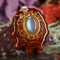 TEP Labradorite With Gold Seed Of Life