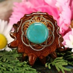 TEP Turquoise With Silver Seed Of Life