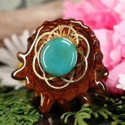 TEP Turquoise With Silver Seed Of Life