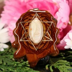 TEP Ocean Jasper With Gold Merkaba