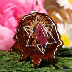 TEP Ruby In Fuchsite With Silver Merkaba Pendants 7 TEP Ruby In Fuchsite With Silver Merkaba Pendants