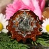 TEP Eudialyte With Silver Sri Yantra Pendants