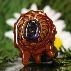 TEP Pendants Purple Druzy Quartz