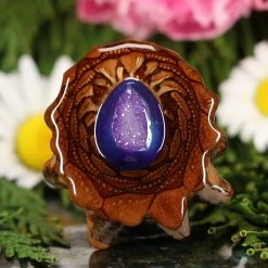 TEP Pendants Blue Druzy Quartz