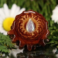 TEP White Druzy Quartz Pendants