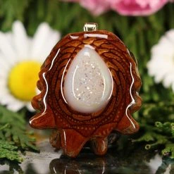 TEP White Druzy Quartz